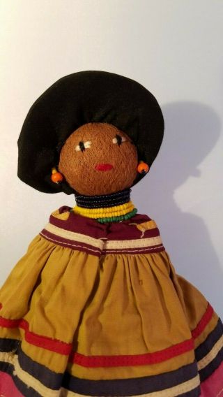 Vintage Rag Cloth Doll African American Black Folk Art