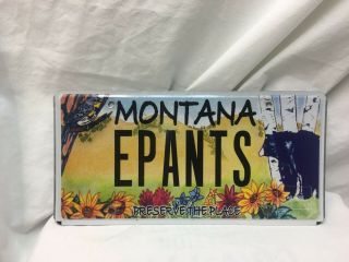 Montana License Plate Preserve The Place