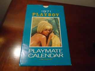 1971 Playboy Playmate Wall Calendar With Dust Jacket