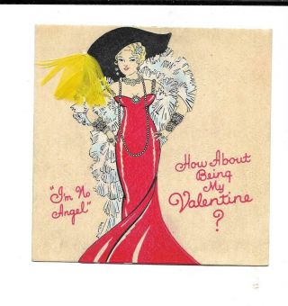 Vintage Valentine Featuring Mae West - - I 