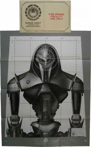 Loot Crate Battlestar Galactica Cylon Range Sheet Target Practice 2 Pk