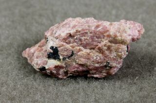 Pink Rhodonite & Franklinite From Franklin N.  J.