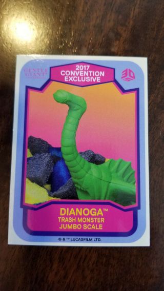 2017 Sdcc Comic Con Exclusive Gentle Giant Star Wars Dianoga Promo Card