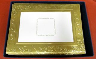Gold Embossed Holiday Images Pmg Cards For 4 