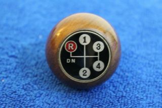 Wooden 4 Speed Wood Gear Shift Knob Handle Accessory Mopar Jeep Olds Ford Amc