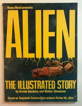 Vintage 1979 Alien The Illustrated Story Comic Book Softcover Tpb Heavy Metal