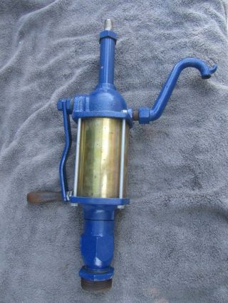 Vintage Rare Hand Crank Gas Oil Water Pump Lubester Garage Station Cp66