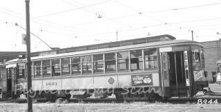 B&w Negative Twin City Lines Railroad Streetcar 1621 St Paul,  Mn 1954