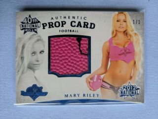 Benchwarmer 2019 40th National 2012 Prop Card Blue Mary Riley 1/1