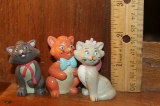Disney Pvc Aristocats Marie Toulouse & Berlioz Figures Cake Topper Toys