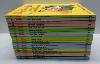 19 Volume Books Walt Disney Fun - To - Learn Library 1983 Bantam Complete