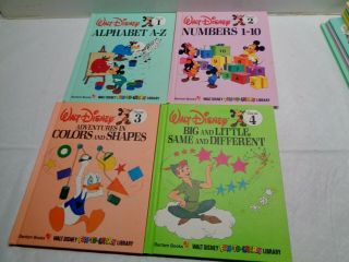 19 Volume Books Walt Disney Fun - To - Learn Library 1983 Bantam Complete 2