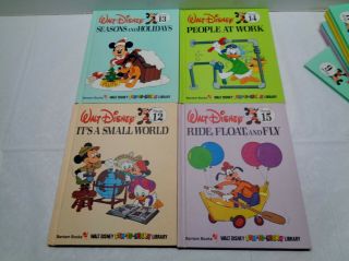 19 Volume Books Walt Disney Fun - To - Learn Library 1983 Bantam Complete 4