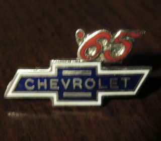 Vintage 1965 Chevy Bowtie Hat Lapel Pin - Chevrolet