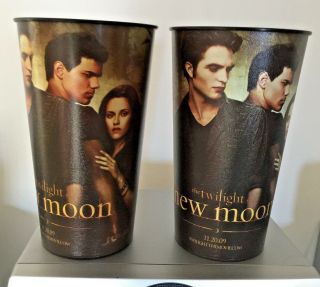 Two Amc Twilight Saga Moon Cups Robert Pattinson Kristen Stewart