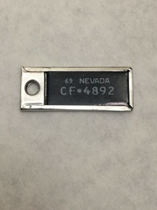 1969 Nevada Dav Disabled American Veterans Mini License Plate Keychain Tag