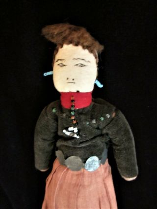 Antique/Vintage 1938 Hand Made Navajo Doll - 9 1/2 