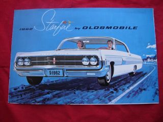 1962 Starfire Oldsmobile V8 V 8 Car Dealer Dearlership Ad Brochure Gm