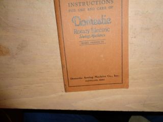 Instructions For Use And Care Of Domestic Rotary Electric Sewing Machines 151