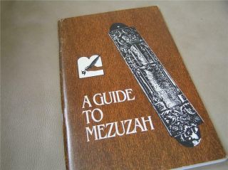 Mezuza A Guide To Writing S " Tam English Jewish Book Guide To Mezuzah