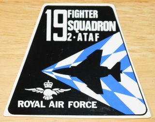 Old Raf Royal Air Force 19 Squadron 2.  Ataf Mcdonnell Douglas F - 4 Phantom Sticker