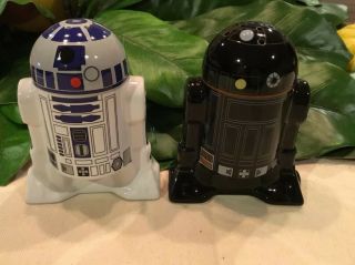 Star Wars R2d2 And R2q5 Salt Pepper Shakers 4” Tall No Box