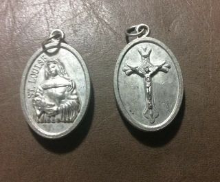 Vintage St.  Louise Religious Medal Catholic Devotional Medal