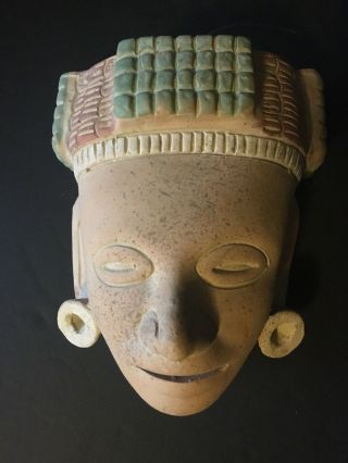 Mexico Mayan Indian Ceramic Mask Mexican Folk Art