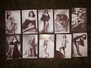 1940s - 50s Exhibit Supply Co.  Placards X10 Pinup Girls