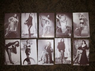 1940s - 50s Exhibit Supply Co.  Placards X10 Pinup Girls 2