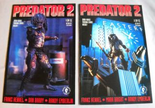 Predator Ii Movie 2 - Issue Comic Book Set - Dark Horse 1 - 2 & Unread