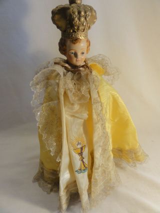 Vintage A.  Prosperi Jesus Of Prague Porcelain Figurine Doll Statue