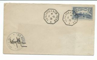 Normandie Purser,  Henry Villar,  Signed Hand Stamp.  1935