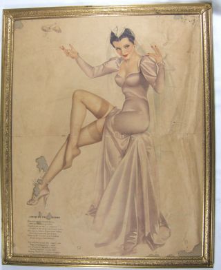 Vintage Alberto Vargas Bride Pin - Up Forties Esquire Burlesque Wedding Centerfold