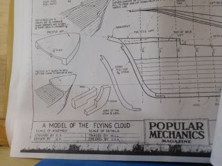 PRINT Flying Cloud Blueprint Popular Mechanics Set of 7 prints 2