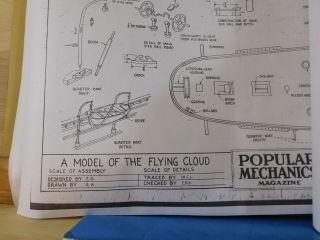 PRINT Flying Cloud Blueprint Popular Mechanics Set of 7 prints 5