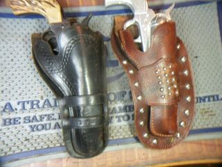 Two Western Vintage Holsters,  One Studded,  Colt Saa?