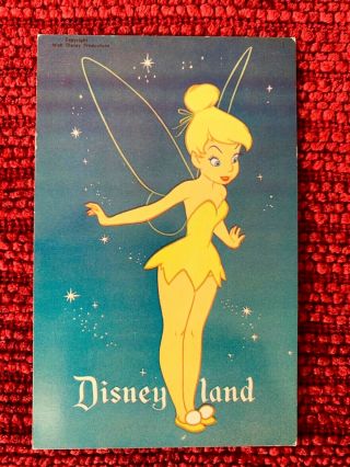 Vintage Disneyland Art Corner Tinker Bell Postcard