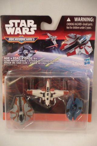 Star Wars Revenge Of The Sith Micro Machines Clone Fighter Strike 3 Pack