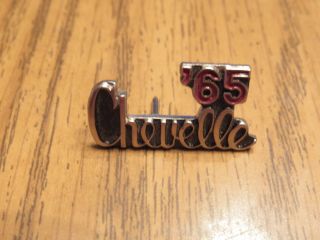 Vintage 1965 Chevy Chevelle Hat Lapel Pin - Chevrolet
