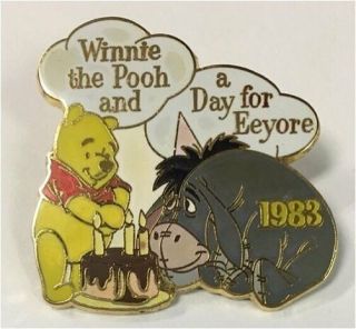 Le Disney Pin 100 Years Of Dreams Winnie The Pooh A Day For Eeyore Birthday 1983