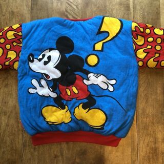 RARE Vtg Disney & Co.  Mickey Mouse ??? Puffy Pullover Sweatshirt O/S Donn Kelly 7