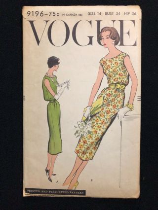 Vintage Vogue 9196 1950 