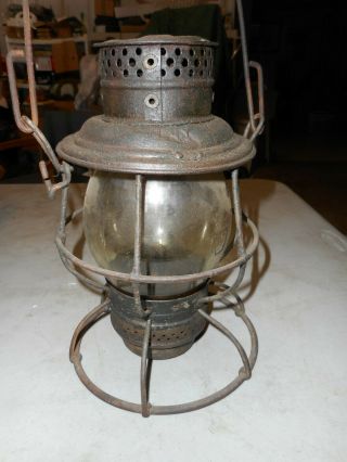 Antique Adams & Westlake Co.  Railroad Lantern N.  Y,  Chi,  Phi.  R.  R.