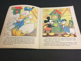 Vintage Walt Disney ' s 1938 Donald Duck Mickey Mouse Whitman Picture Book Comic 4