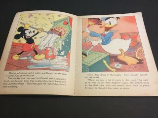 Vintage Walt Disney ' s 1938 Donald Duck Mickey Mouse Whitman Picture Book Comic 5