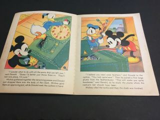 Vintage Walt Disney ' s 1938 Donald Duck Mickey Mouse Whitman Picture Book Comic 6