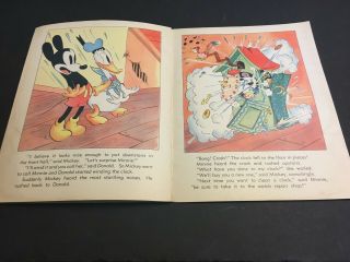 Vintage Walt Disney ' s 1938 Donald Duck Mickey Mouse Whitman Picture Book Comic 7