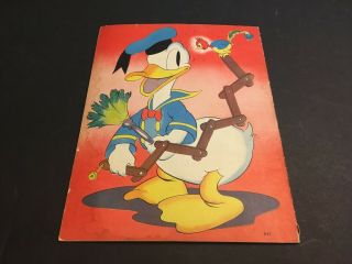 Vintage Walt Disney ' s 1938 Donald Duck Mickey Mouse Whitman Picture Book Comic 8