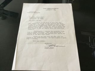 Fcc 1980 Signed Letter Regarding Blacks In Film Sent To Actor Brock Peters
